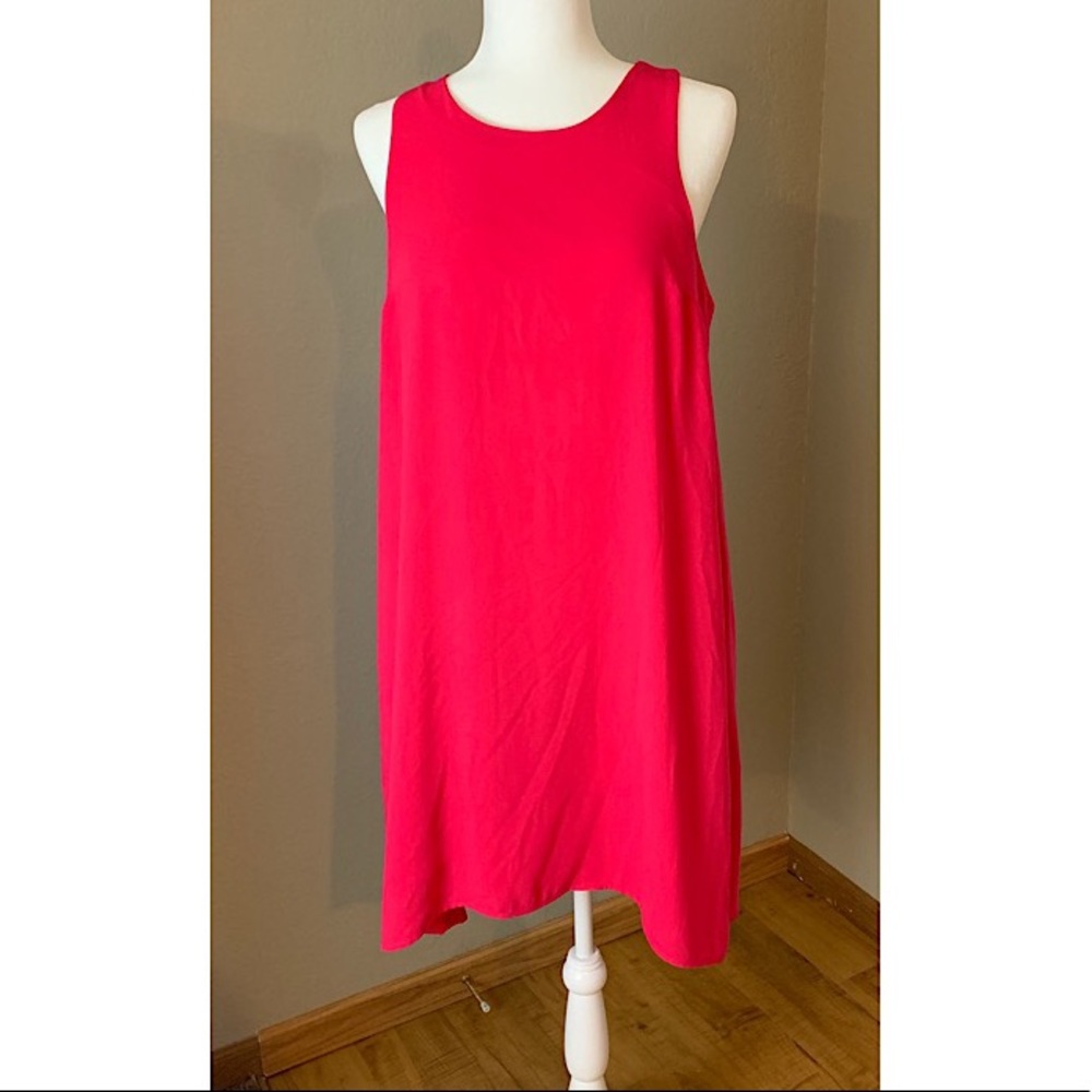 Gap Sleeveless Fuschia Hot Pink Swing Dress Medium